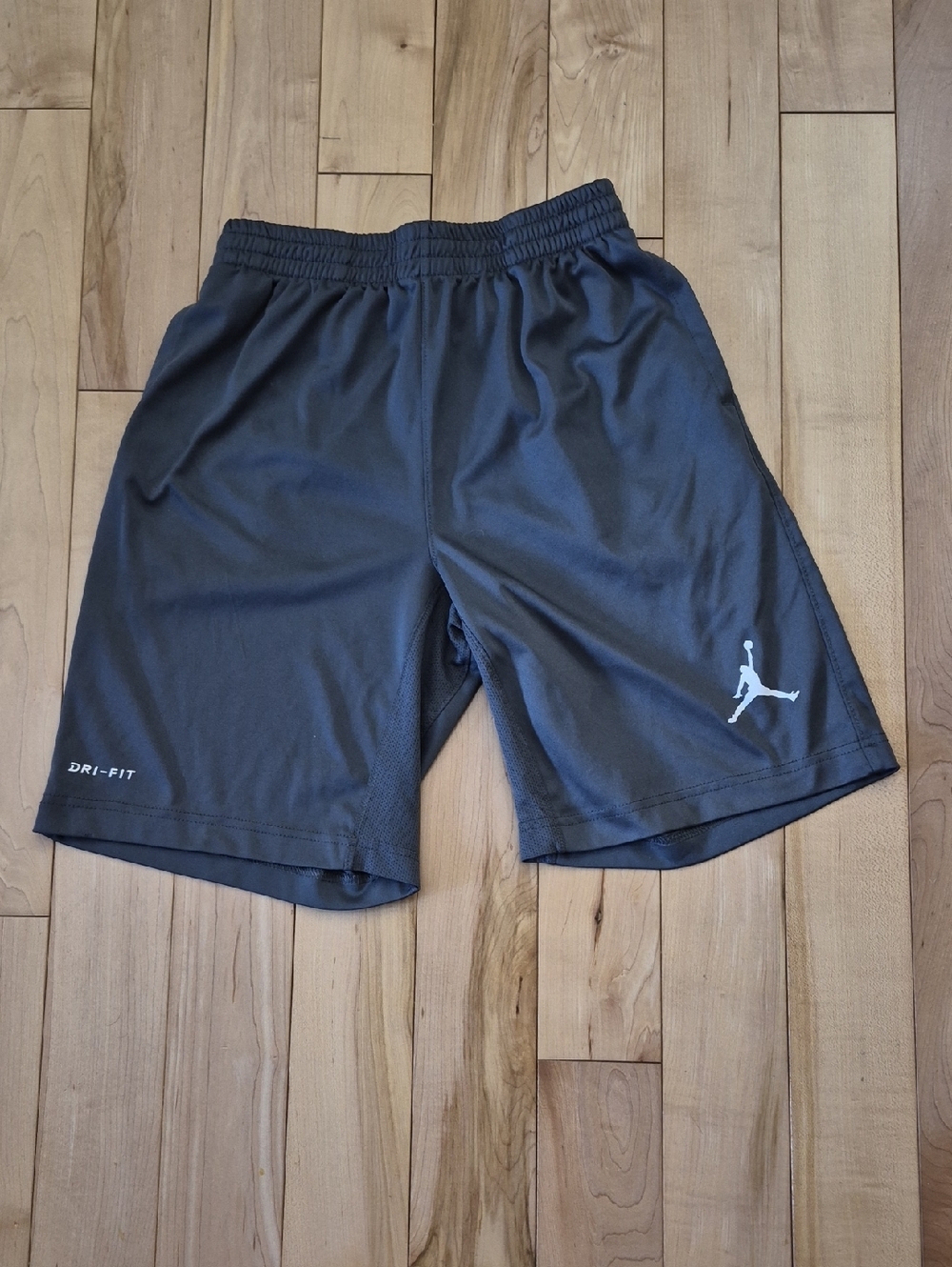 Boys Size 12 Jordan Black Athletic Dri-FIT Shorts with White Jumpman